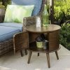 Zoe Round End Table With Drawer Accent Tables