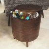 Zoe Round Ice Bucket Table Accent Tables