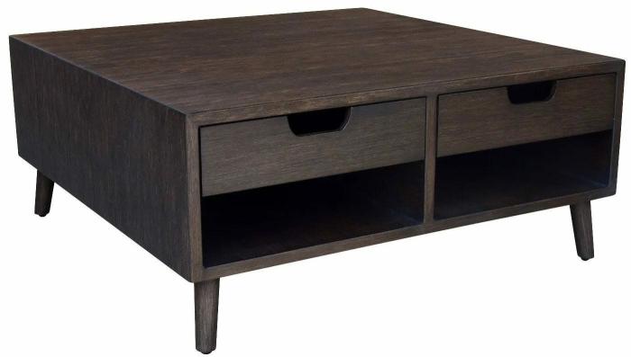 Zoe Square Coffee Table With Drawer Accent Tables