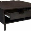 Zoe Square Coffee Table With Drawer Accent Tables