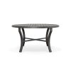 Banchetto 54″ Round Slat Top Table – Graphite Dining & Chat Tables