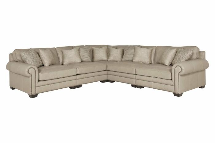 Grandview 5-Piece Leather Sectional Furniture