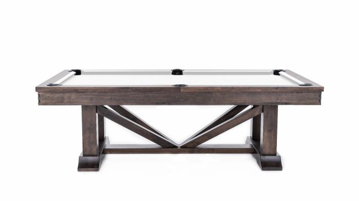 Lucas 8′ Chestnut Birch Pool Table Pool & Billiards Tables