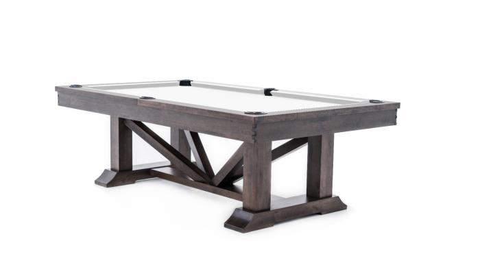 Lucas 8′ Chestnut Birch Pool Table Pool & Billiards Tables