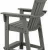 Nautical Curveback Counter Height Chair – Slate Grey Bars & Bar Stools